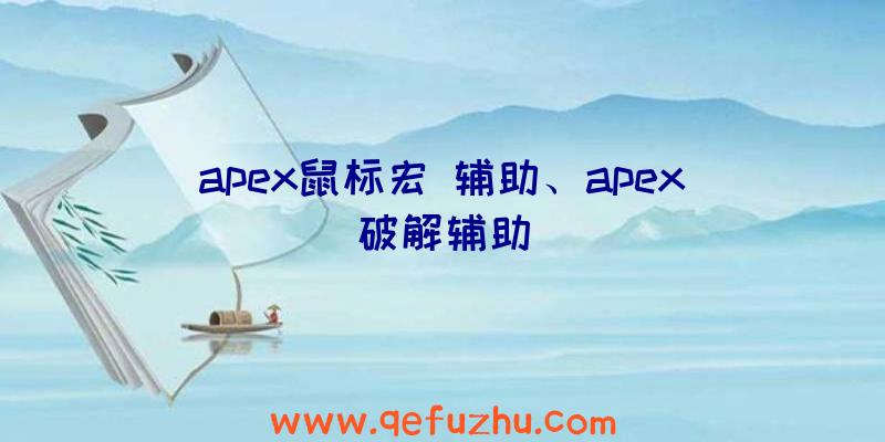 apex鼠标宏